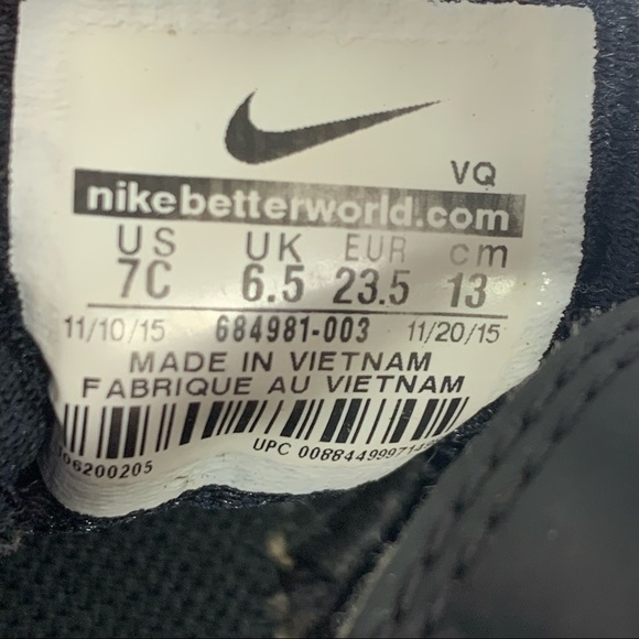 Nike Downshifter | Infant Size 7C | Black/Gray Baby Sneakers Shoes - Picture 9 of 9